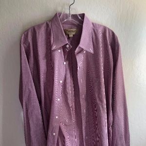 Paul Stuart Button Down Shirt 17-35 Micro Check